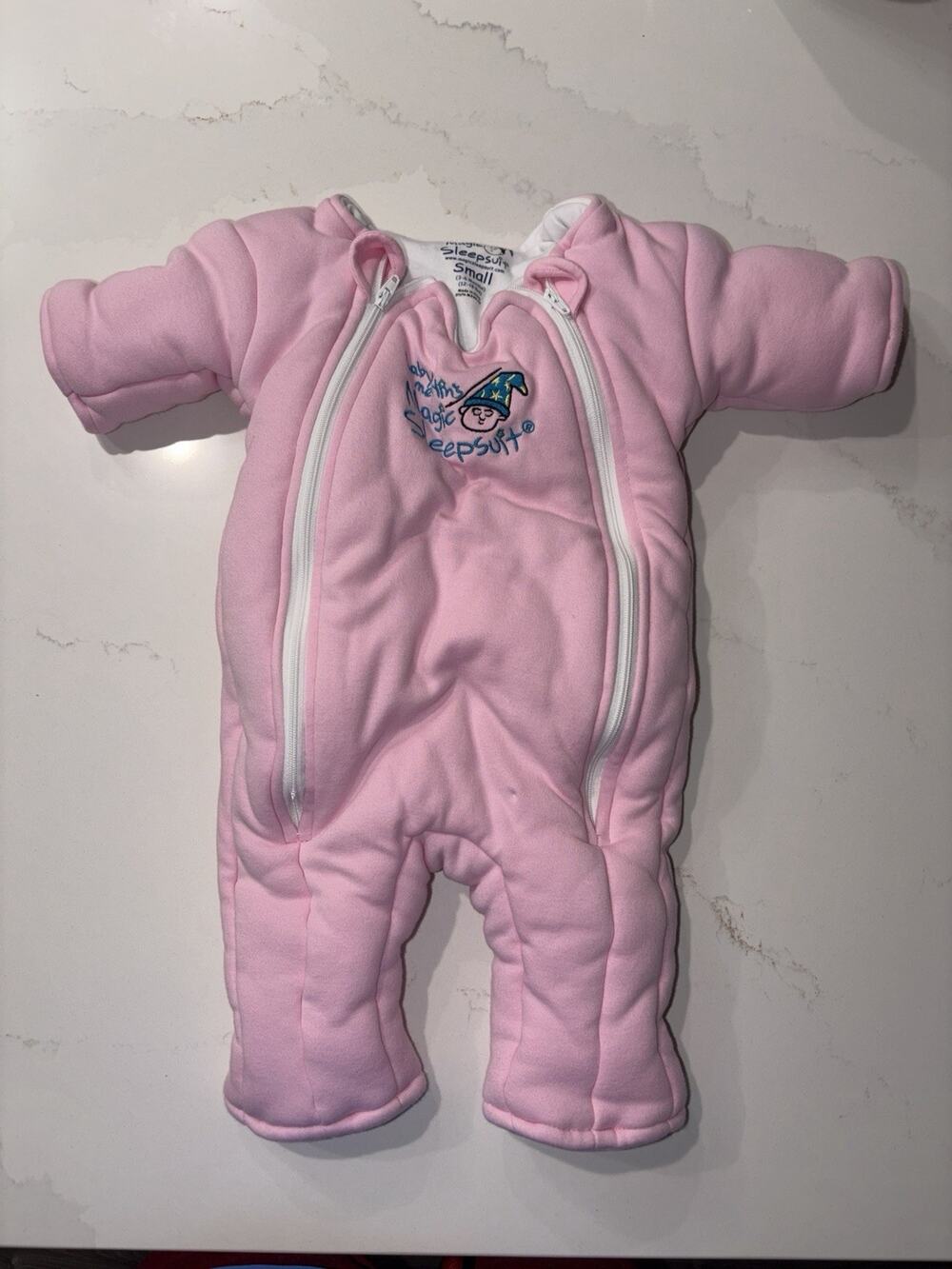 Baby Merlin’s Magic Sleepsuit Pink Small 3-6 Months 12-18 lbs Cotton Polyester